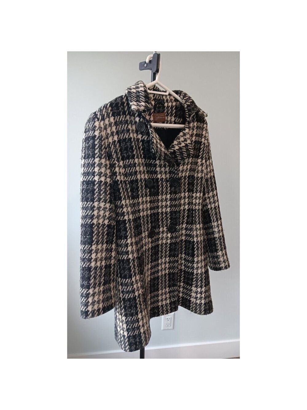 Vintage Jessica Medium 10-12 Wool Button Up Coat Jacket Sears